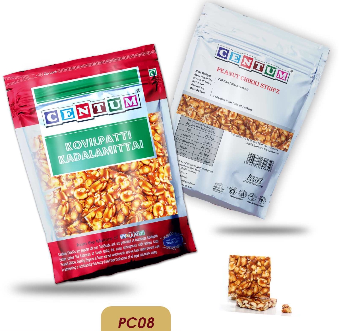 Peanut Chikki Stripz 200G